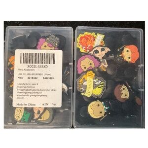 New 2 sets Harry Potter character shoe charms, 17 each set